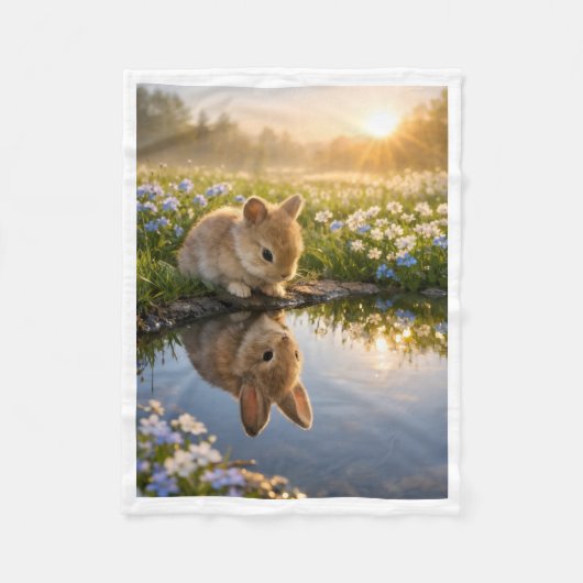 ADOM Sunrise Bunny Water Reflection Decke (Vorderseite)
