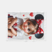 ADOM Süße Maus Hut Babydecke Fleecedecke (Vorderseite (Horizontal))