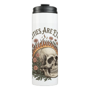 ADOM "Todesfälle sind ewig" Damen-T-Shirt Thermosbecher