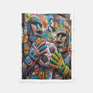 ADOM Urban Street Art Graffiti-Decke Fleecedecke