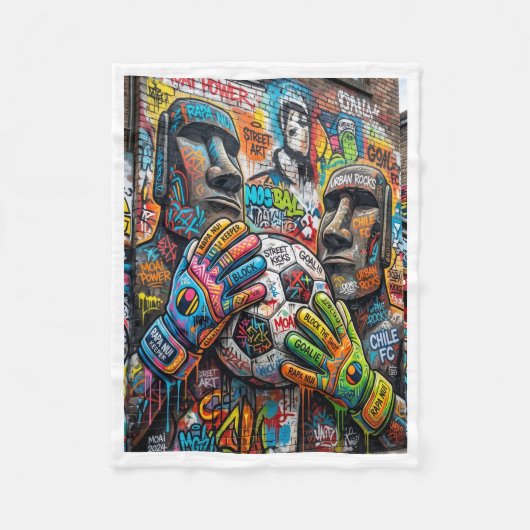 ADOM Urban Street Art Graffiti-Decke Fleecedecke (Vorderseite)