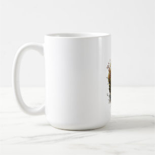 ADOM "Verzaubertes Feder" Herren Grafik T-Shirt Kaffeetasse