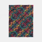 ADOM Vibrant Boho Kaleidoskop-Decke Fleecedecke (Vorderseite)