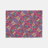 ADOM Vibrant Boho Quiltdecke Fleecedecke (Vorderseite (Horizontal))