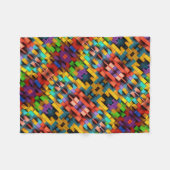 ADOM Vibrante 3D-Pixel-Block-Decke Fleecedecke (Vorderseite (Horizontal))