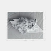 ADOM White Owl Lightning Blanket Fleecedecke (Vorderseite (Horizontal))