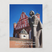 Adomas Mickevicius, Dichterstatue, Vilnius Postkarte (Vorderseite)