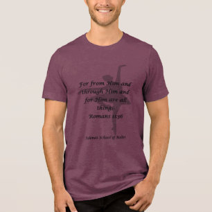 Adonai T - Shirt Rom 11:36 Burgund