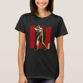 Adonis Creed pose on brush stroked III red T-Shirt (Vorderseite)