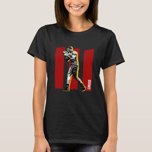Adonis Creed pose on brush stroked III red T-Shirt (Vorderseite)
