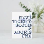 Adonis dna Sheen Postkarte (Stehend Vorderseite)