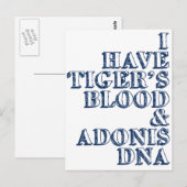 Adonis dna Sheen Postkarte (Vorne/Hinten)