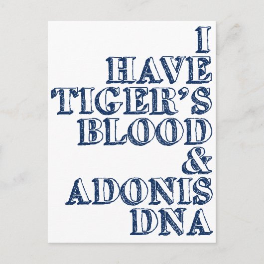 Adonis dna Sheen Postkarte (Vorderseite)
