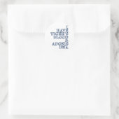 Adonis dna Sheen Runder Aufkleber (Tasche)