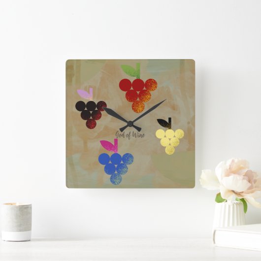 Adonis Quadratische Wanduhr (Zuhause)