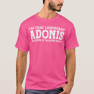 Adonis Vorname Lustige Adonis Freunde T-Shirt
