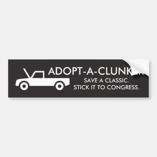 ADOPT-A-CLUNKER AUTOAUFKLEBER