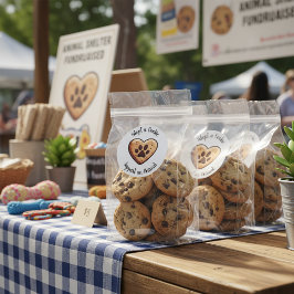 Adopt a Cookie Animal Rescue Bakery Sweet Treat Runder Aufkleber