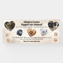 Adopt a Cookie Animal Rescue Fundraising Banner