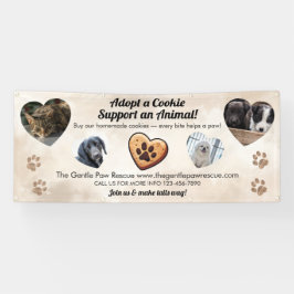 Adopt a Cookie Animal Rescue Fundraising Banner