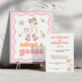 Adopt a Goose Sign Poster