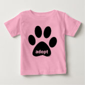 Adopt Baby T-shirt (Vorderseite)
