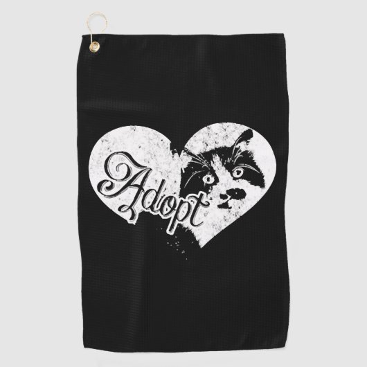 ADOPT CAT GOLFHANDTUCH (Vorderseite)