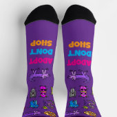 Adopt Don’t Shop Crew Socken (Oben)