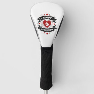 Adopt Don’t Shop Crew Vintage Tierrettung Paw Herz Golf Headcover