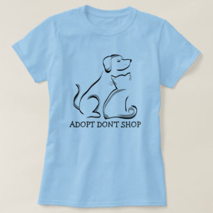 Adopt Don’t Shop Hunde- und Katzen-T-Shirt T-Shirt