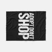 Adopt Don't Shop As An Animal Rescue  Fleecedecke (Vorderseite (Horizontal))