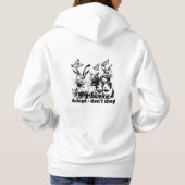 Adopt- don't shop! Statement Kleidung Hoodie (Rückseite)