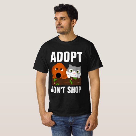 ADOPT DON'T SHOP T-Shirts (Vorne ganz)