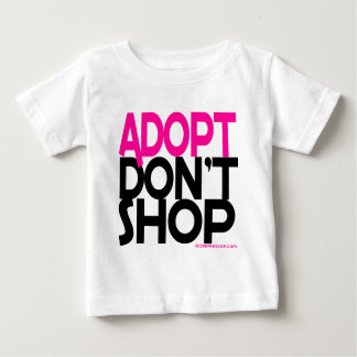 Adopt kaufen nicht! Stützrettungs-Bemühungen! Baby T-shirt
