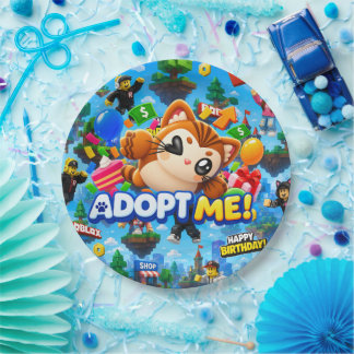 Adopt Mich Cool Roblox Charakter Gamer Art  Pappteller