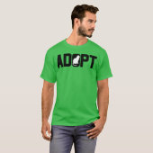 Adopt Tiere retro adoptieren T-Shirt (Vorne ganz)
