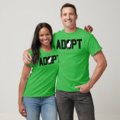 Adopt Tiere retro adoptieren T-Shirt (Unisex)