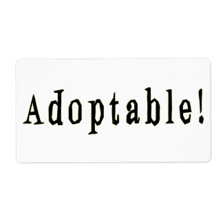 Adoptable Label