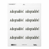 Adoptable Label (Vorne)