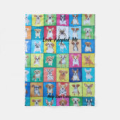 Adopted Dog Fleece Blanket 30" x 40" (Vorderseite)
