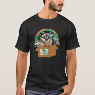 Adoptier A Street Cat Shirt Funny Opossum Raccoon