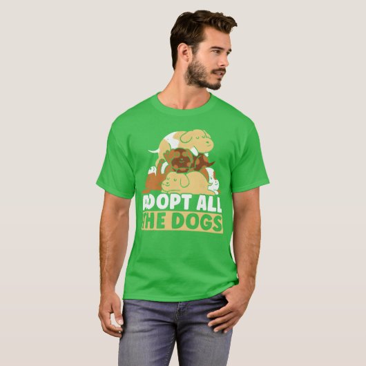Adoptier all the Hogs Animal Rights Hund Rescue fr T-Shirt (Vorne ganz)