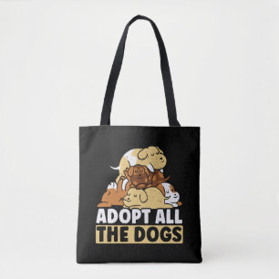 Adoptier alle Hunde Tierrechte Rettung Tasche