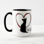 Adoptier bitte nicht einkaufen! | Tierüberlagerung Tasse (Links)