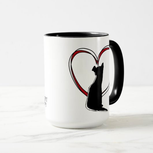 Adoptier bitte nicht einkaufen! | Tierüberlagerung Tasse (VorderseiteRechts)