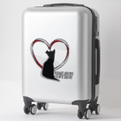 Adoptier bitte nicht einkaufen! Weiß oder klar Aufkleber (Koffer)