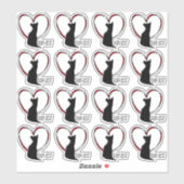 Adoptier bitte nicht einkaufen! | weiß oder klar aufkleber (Blatt)