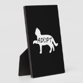 Adoptier Cat Fotoplatte (Seite)