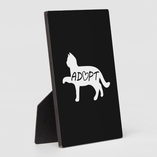 Adoptier Cat Fotoplatte (Seite)