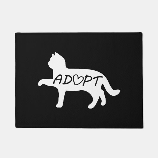 Adoptier Cat Fußmatte (Vorderseite)
